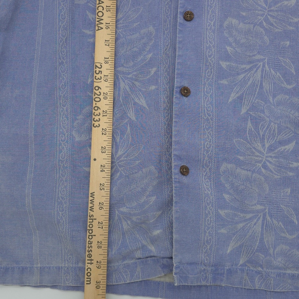 Tommy Bahama Silk Embroidered Tropical Shirt Mens XL - Picture 6 of 8